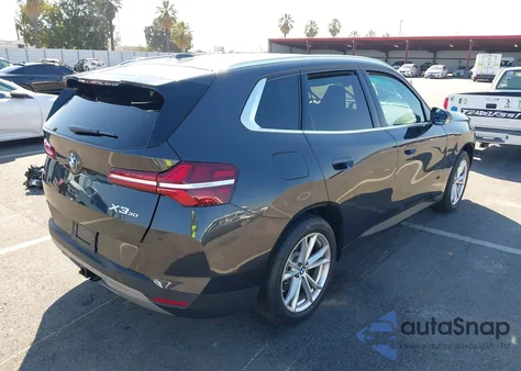 2025 BMW X3 30 xDrive из США, поврежденный, VIN 5UX53GP05S9Z45003